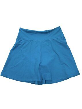 L.L.Bean Women’s Blue Athletic Tennis Golf Skort Skirt Built-In Shorts Size M
